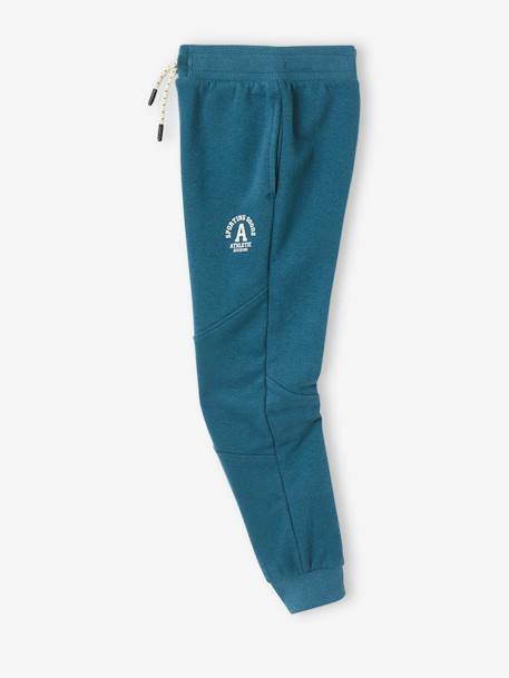 Pantalon jogging 'Athletic' garçon en molleton anthracite+BLEU CANARD+bleu roi+chocolat 9 - vertbaudet enfant 