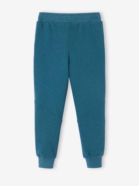 Pantalon jogging 'Athletic' garçon en molleton BLEU CANARD+bleu roi+chocolat+rouge 2 - vertbaudet enfant 