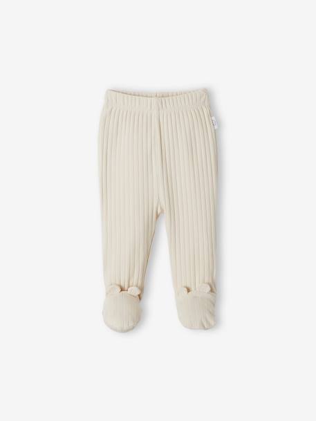 Lot de 2 pantalons bébé avec pieds sable 5 - vertbaudet enfant 