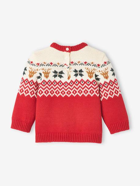 Pull de Noël bébé capsule famille motifs famille rouge 2 - vertbaudet enfant 