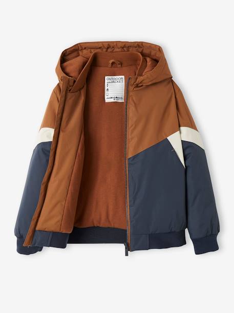 Blouson coupe-vent colorblock garçon bordeaux+COLORBLOCK CHAMOIS 8 - vertbaudet enfant 