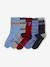 Lot de 5 paires de chaussettes garçon BASICS lot brique 1 - vertbaudet enfant 