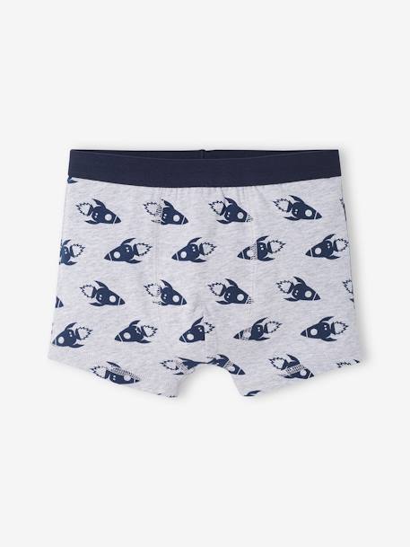 Lot de 3 boxers NASA® Bleu marine, gris chiné 4 - vertbaudet enfant 