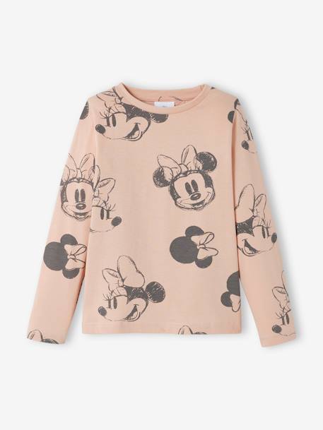 T-shirt fille manches longues Disney® Minnie Rose imprimé 1 - vertbaudet enfant 