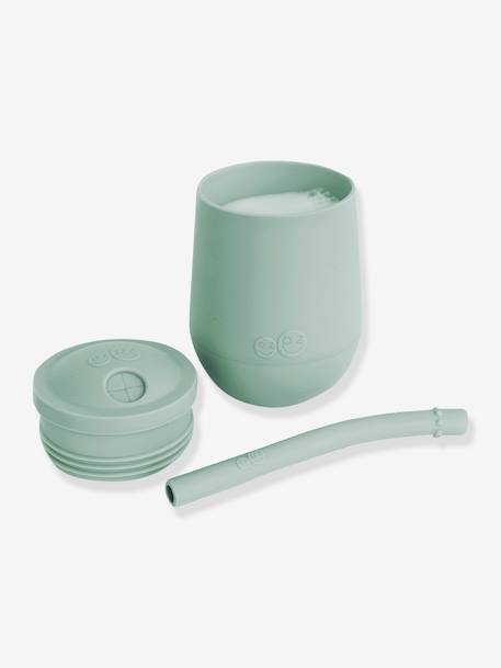 Gobelet d’apprentissage avec paille EZPZ Mini Cup en silicone Bleu indigo+Rose blush+Vert sauge 10 - vertbaudet enfant 