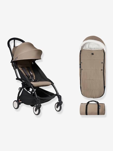 Chancelière POUSSETTE YOYO BABYZEN Stone+taupe 11 - vertbaudet enfant 