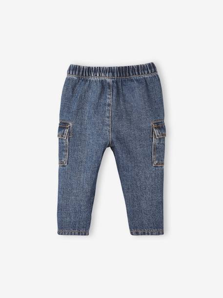 Jean bébé avec poches sur le côté denim brut 2 - vertbaudet enfant 