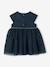 Robe de fête bébé en satin et tulle irisé bleu nuit 3 - vertbaudet enfant 