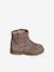 Boots zippés en cuir imprimé bébé fille taupe 2 - vertbaudet enfant 