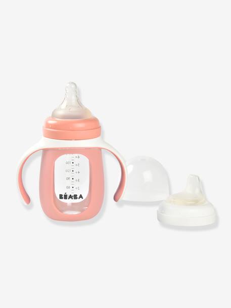 Biberon/tasse d'apprentissage 2 en 1 BEABA en verre (210 ml) bleu+rose 9 - vertbaudet enfant 