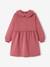 Robe en molleton col Claudine fille prune 3 - vertbaudet enfant 