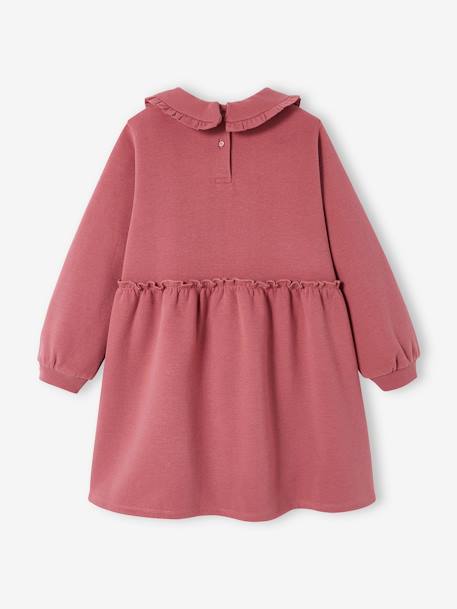 Robe en molleton col Claudine fille marine+prune 7 - vertbaudet enfant 