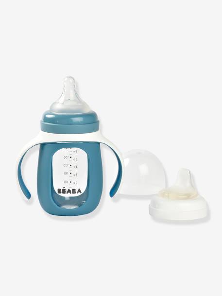 Biberon/tasse d'apprentissage 2 en 1 BEABA en verre (210 ml) bleu+rose 4 - vertbaudet enfant 