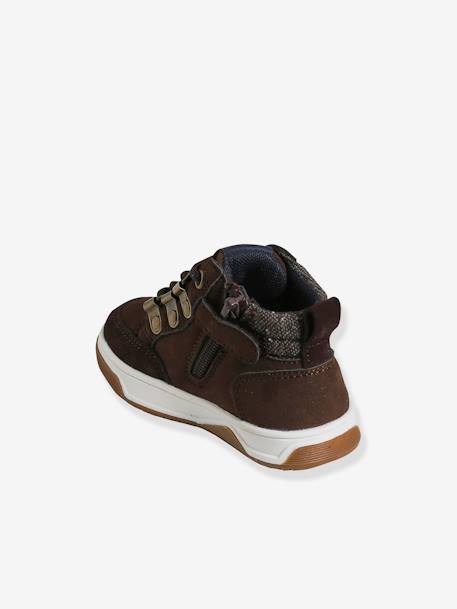 Bottines bébé garçon lacets + glissière chocolat 3 - vertbaudet enfant 