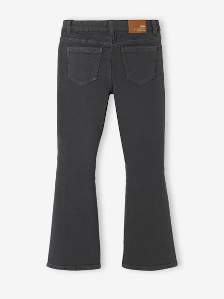 Pantalon flare brodé aux poches fille Denim black 4 - vertbaudet enfant 