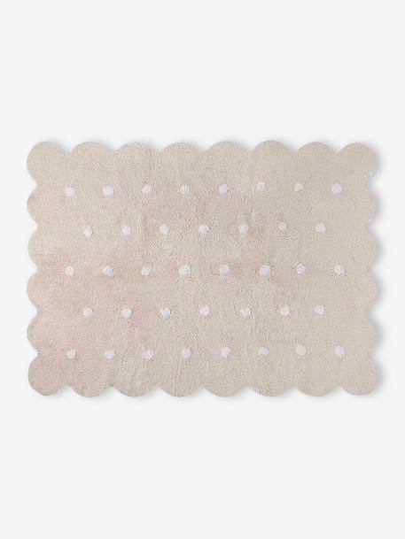 Tapis coton lavable Biscuit à pois LORENA CANALS beige 1 - vertbaudet enfant 