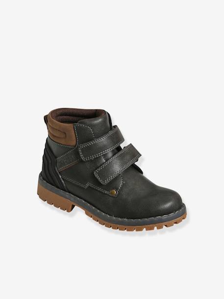 Bottines scratchées garçon beige+gris 6 - vertbaudet enfant 