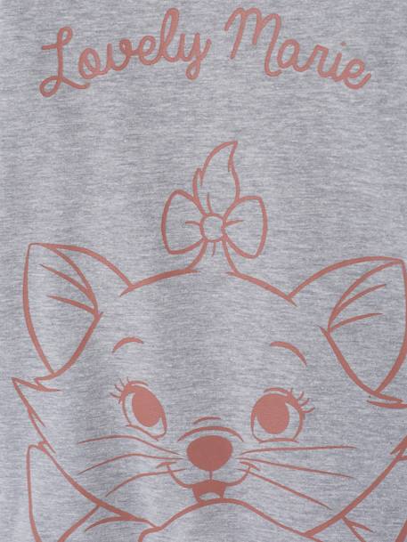 T-shirt manches longues Disney® Marie les Aristochats fille Gris chiné 3 - vertbaudet enfant 