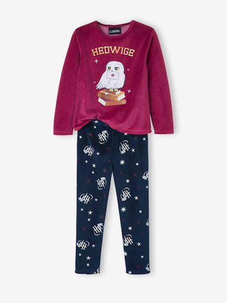 Pyjama fille en velours Harry Potter® Framboise/Marine 1 - vertbaudet enfant 