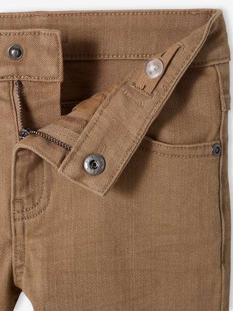 Pantalon slim MorphologiK LARGE garçon BEIGE+NOISETTE 4 - vertbaudet enfant 