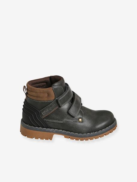 Bottines scratchées garçon beige+gris 7 - vertbaudet enfant 