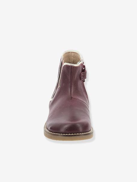 Boots en cuir fille Sarmille ASTER® bordeaux+marron+noir 9 - vertbaudet enfant 