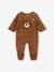 Surpyjama 'animal' bébé naissance en peluche caramel foncé+ivoire 1 - vertbaudet enfant 