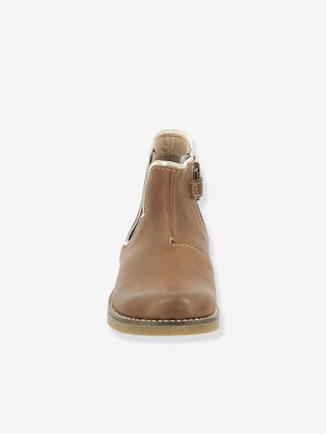 Boots en cuir fille Sarmille ASTER® marron+noir 9 - vertbaudet enfant 