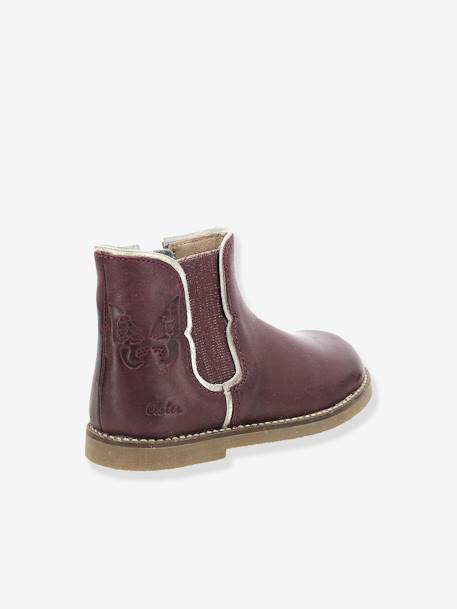 Boots en cuir fille Sarmille ASTER® bordeaux+marron+noir 8 - vertbaudet enfant 