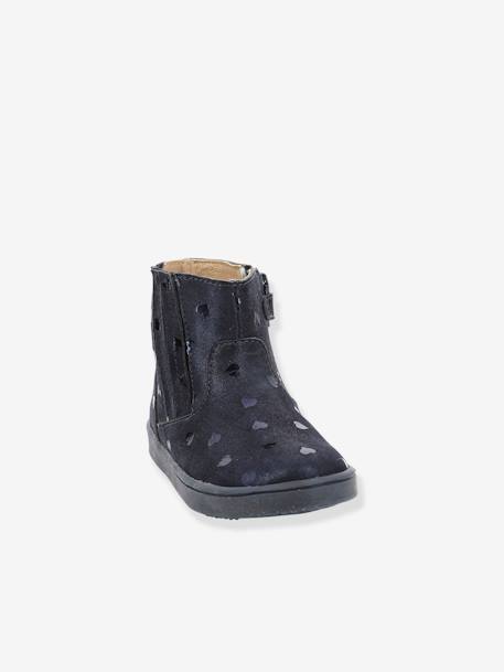 Boots cuir fille Welsea ASTER® marine+noir 7 - vertbaudet enfant 