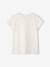 T-shirt de sport Basics fille rayures irisées placées écru+gris chiné+lilas+rose poudré 3 - vertbaudet enfant 