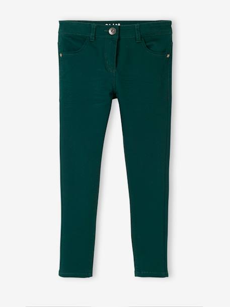 Pantalon slim Morphologik fille tour de hanches FIN vert 1 - vertbaudet enfant 