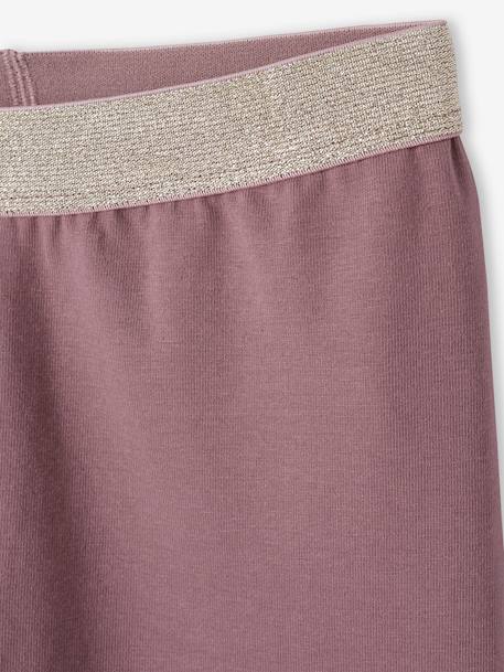 Legging Basics fille ceinture irisée gris chiné+marine grisé+mauve+noir+rose foncé 11 - vertbaudet enfant 