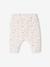 Pantalon naissance en maille souple BASICS Blanc imprimer fleuris+rose poudre 2 - vertbaudet enfant 