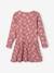 Robe Basics imprimée fille manches longues écru+marron imprimé+rose imprimé+rose poudré+vert de gris+vieux rose 14 - vertbaudet enfant 