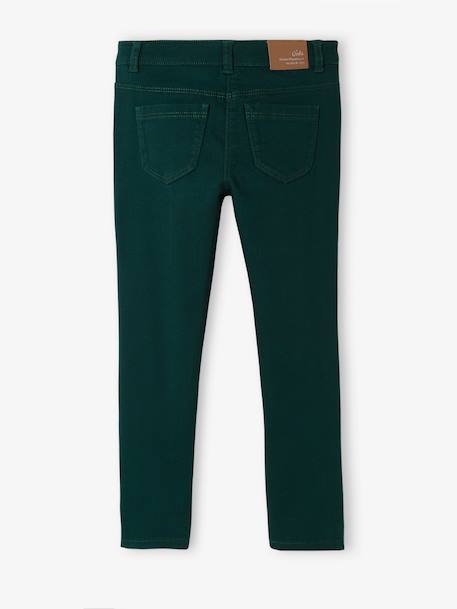 Pantalon slim Morphologik fille tour de hanches FIN vert 3 - vertbaudet enfant 