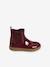 Boots vernis bébé fille zippés et élastiqués bordeaux 2 - vertbaudet enfant 