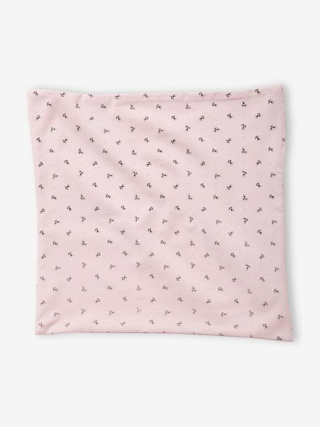 Ensemble bonnet + moufles + foulard bébé fille en maille imprimée personnalisable bois de rose 5 - vertbaudet enfant 