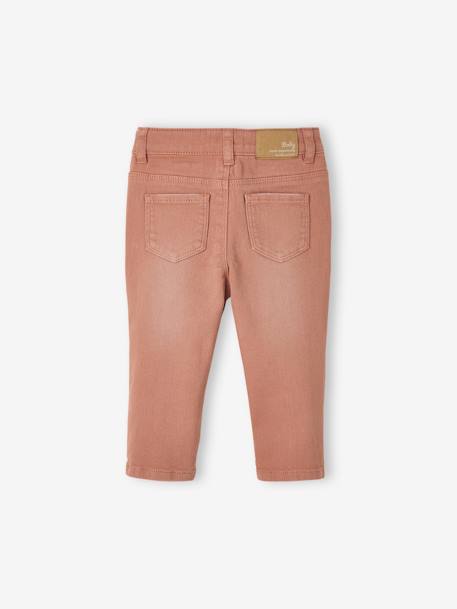 Slim brodé bébé en coton stretch brique 2 - vertbaudet enfant 