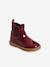 Boots vernis bébé fille zippés et élastiqués bordeaux 1 - vertbaudet enfant 