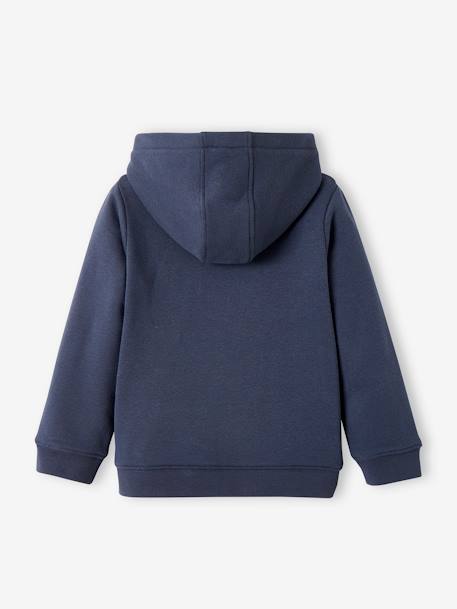 Sweat à capuche zippé sport Basics fille. bleu+rose 5 - vertbaudet enfant 