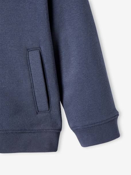 Sweat à capuche zippé sport Basics fille. bleu+rose 7 - vertbaudet enfant 