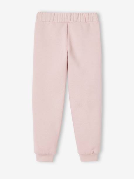 Pantalon jogging Basics fille bleu ardoise+gris clair chine+rose 20 - vertbaudet enfant 