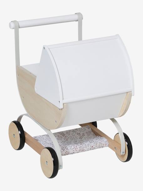 Landau pour poupon en bois FSC® blanc 3 - vertbaudet enfant 