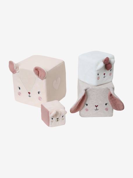 Cubes en tissu GRENIER beige 7 - vertbaudet enfant 