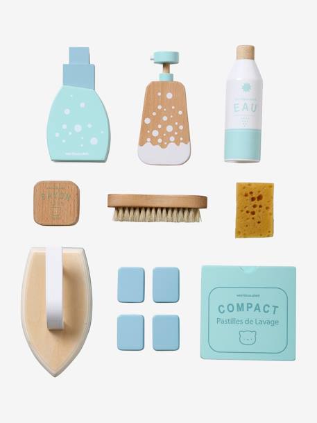 Kit produits ménagers en bois FSC® blanc 3 - vertbaudet enfant 