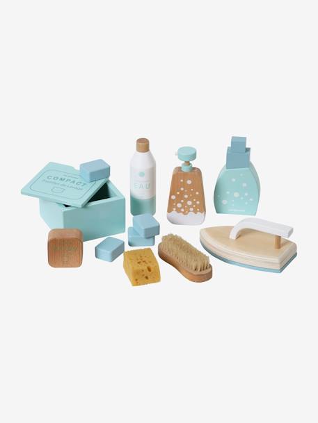 Kit produits ménagers en bois FSC® blanc 1 - vertbaudet enfant 