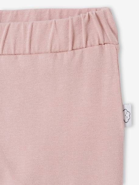 Pantalon naissance en maille souple BASICS Blanc imprimer fleuris+ivoire+rose poudre 10 - vertbaudet enfant 