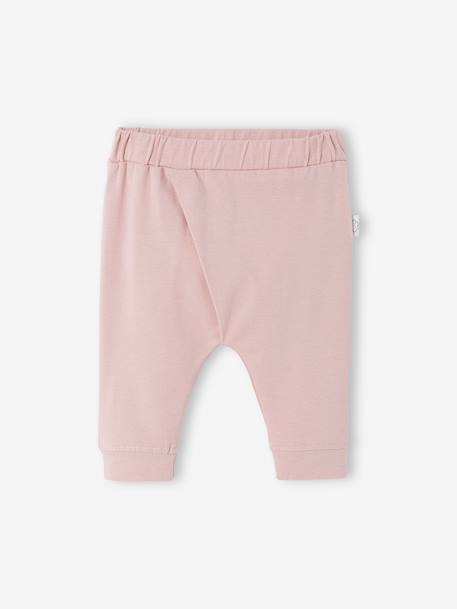 Pantalon naissance en maille souple BASICS Blanc imprimer fleuris+ivoire+rose poudre 8 - vertbaudet enfant 