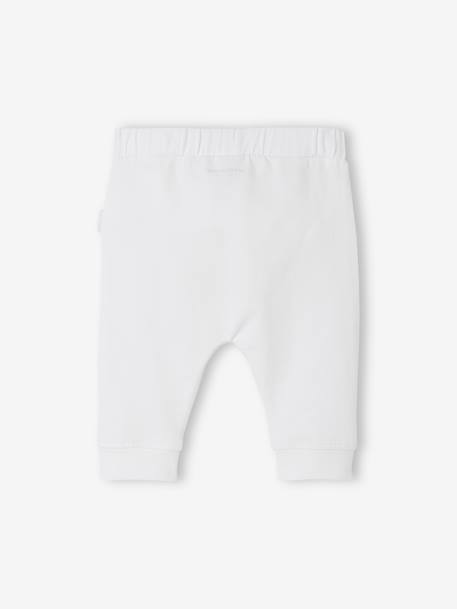 Pantalon naissance en maille souple BASICS Blanc imprimer fleuris+ivoire+rose poudre 4 - vertbaudet enfant 